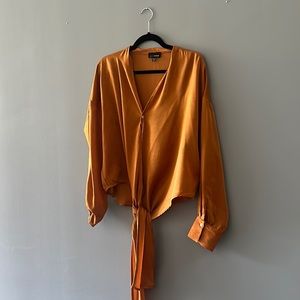 Burnt orange blouse
